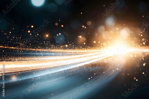 A cosmic Christmas tree, adorned with glittering nebulae and shimmering starlight, illuminates the dark expanse of space