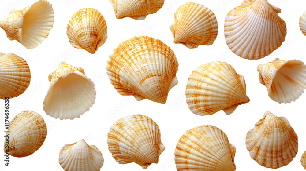 Seashells on Transparent Background Seashells on Transparent Background