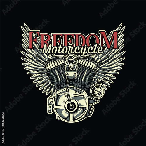 Collection of Vintage and Retro Motorcycle Designs.
