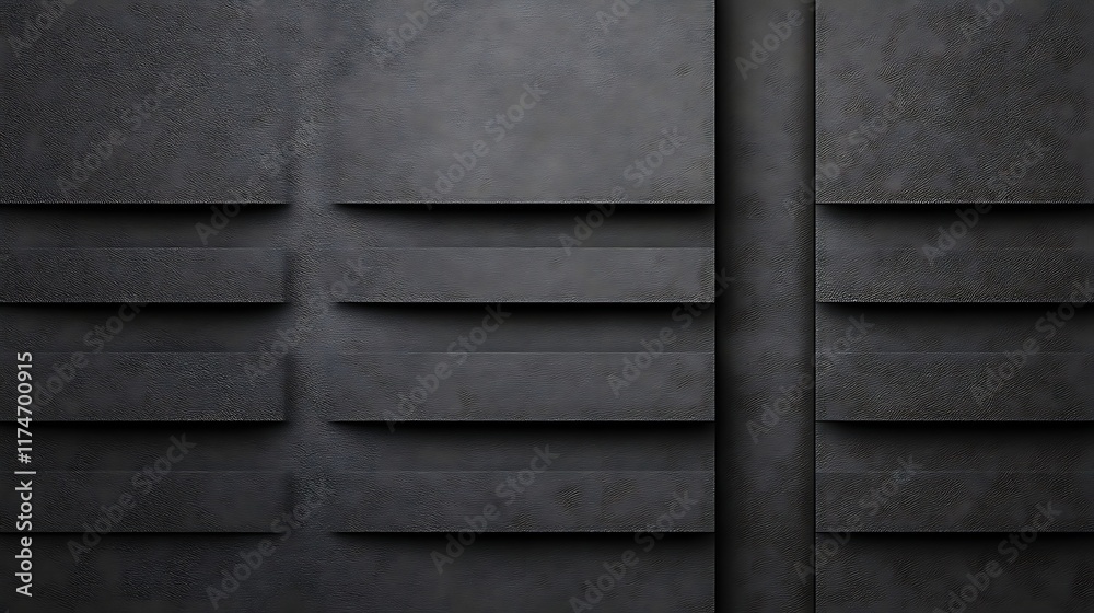 Fototapeta premium Abstract Dark Gray Textured Panel Design