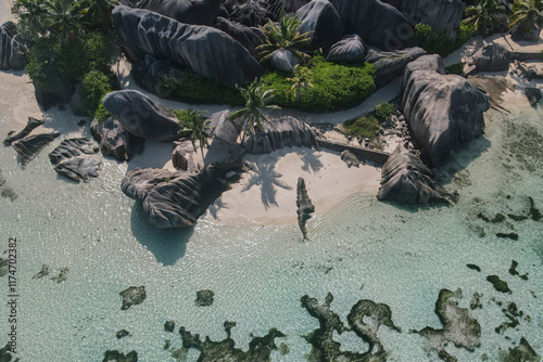 seychellen - la digue,anse source d argent photo