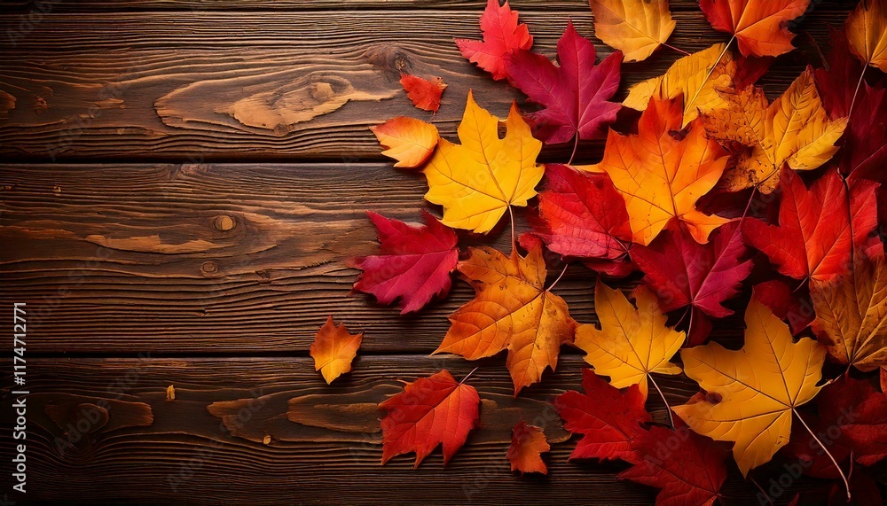 Obraz premium colorful assortment of autumn leaves