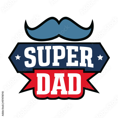 High-Quality Super Dad Illustration for Dads Everywhere