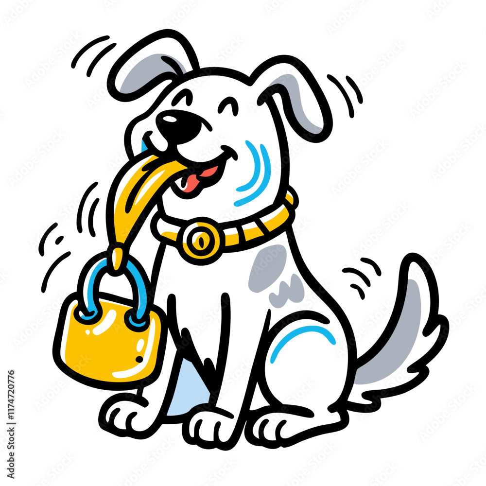 Obraz premium Design Fun Dog Illustrations 