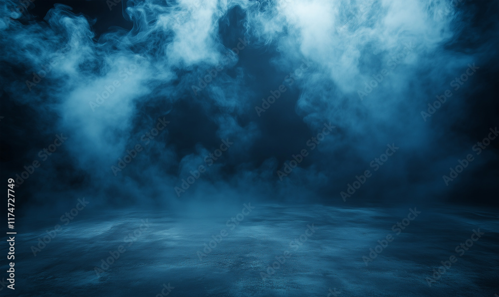 Mystical Dark Background with Billowing Smoke Creating an Eerie and Atmospheric Scene Mystical Dark Background with Billowing Smoke Creating an Eerie and Atmospheric Scene