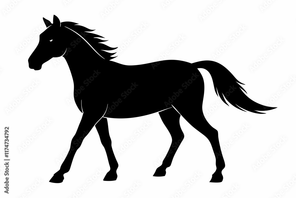 Elegant Horse Icon Silhouette Illustration Perfect for Logos Art and Graphic Design Projects
Elegant Horse Icon Silhouette Illustration Perfect for Logos Art and Graphic Design Projects