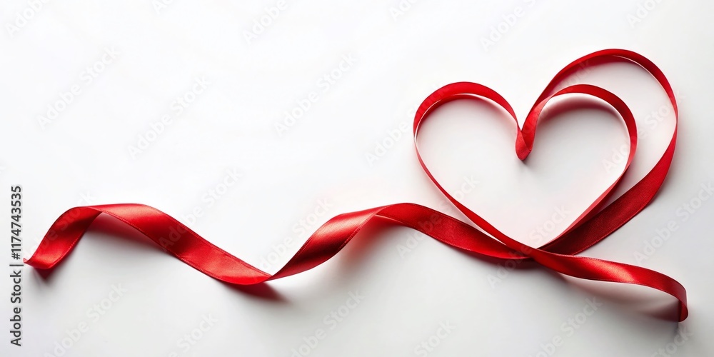 Aerial Heart Ribbon Valentine's Day - Romantic Drone Shot Aerial Heart Ribbon Valentine's Day - Romantic Drone Shot