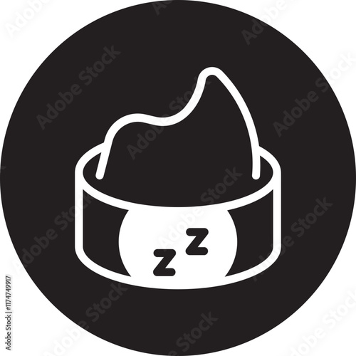 night cream glyph icon