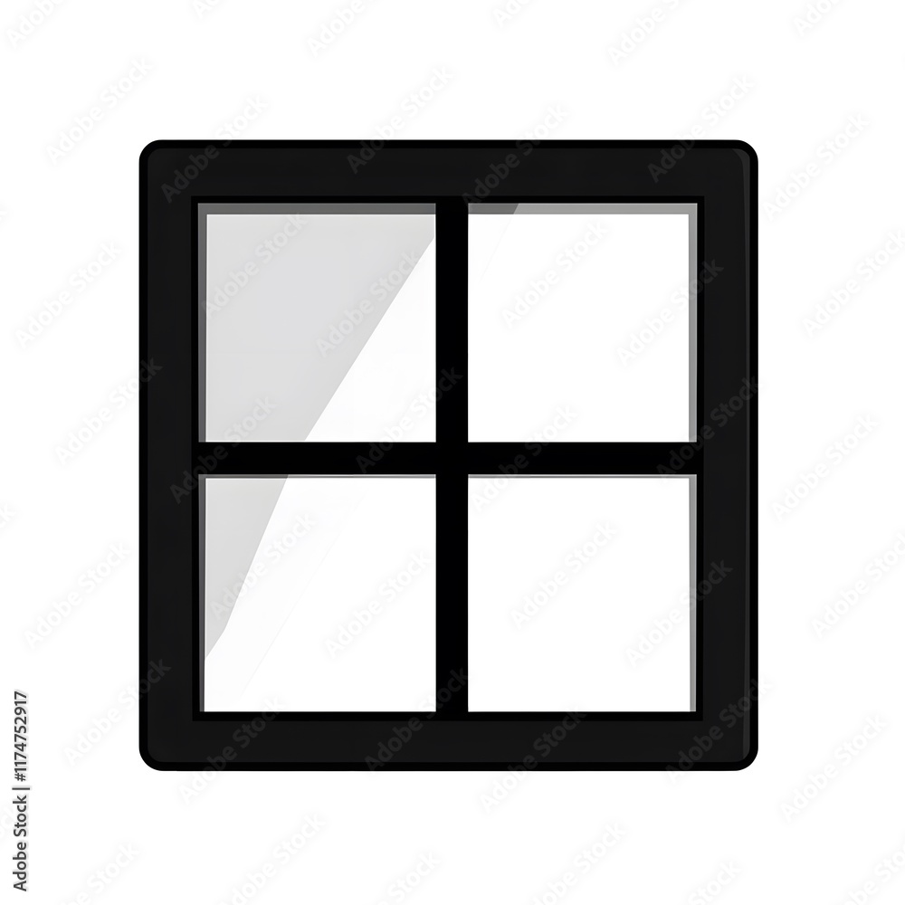 Glass Home House Frame WIndows Logo Symbol Glass Home House Frame WIndows Logo Symbol