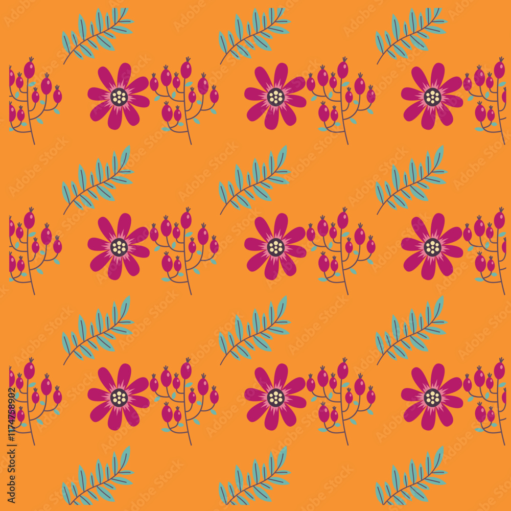 Obraz premium seamless floral background