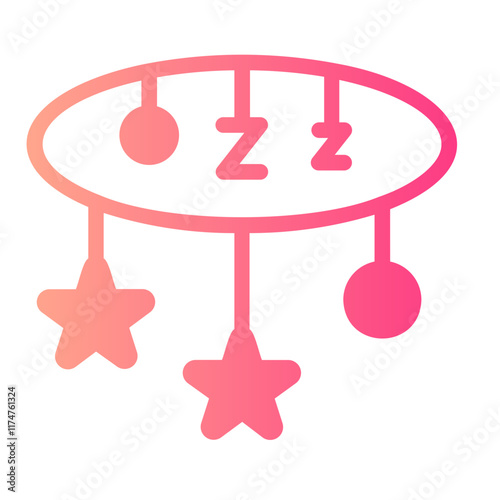 crib toy gradient icon