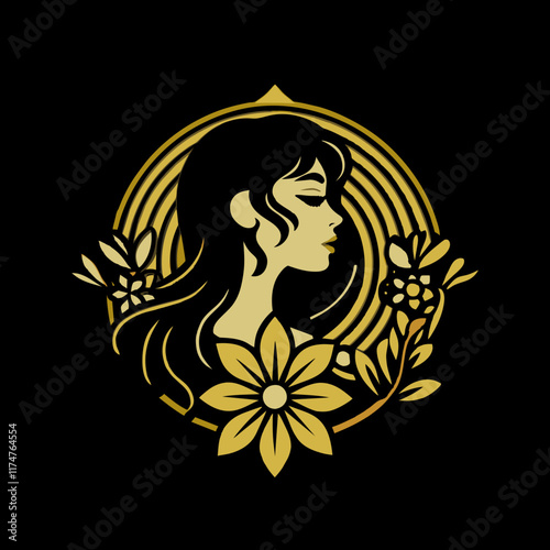 girl with a bouquet of flowers