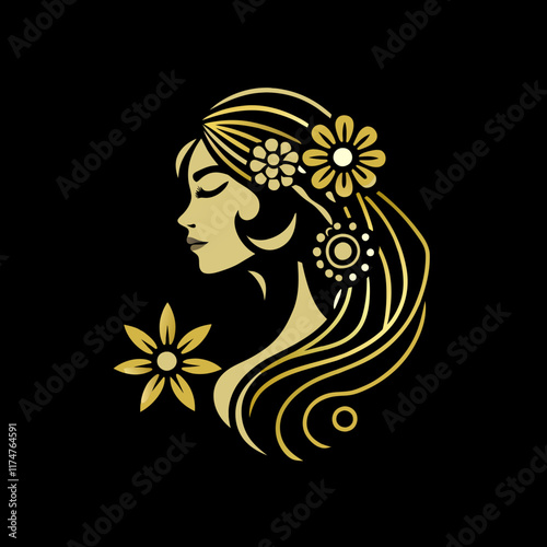 girl with a bouquet of flowers
