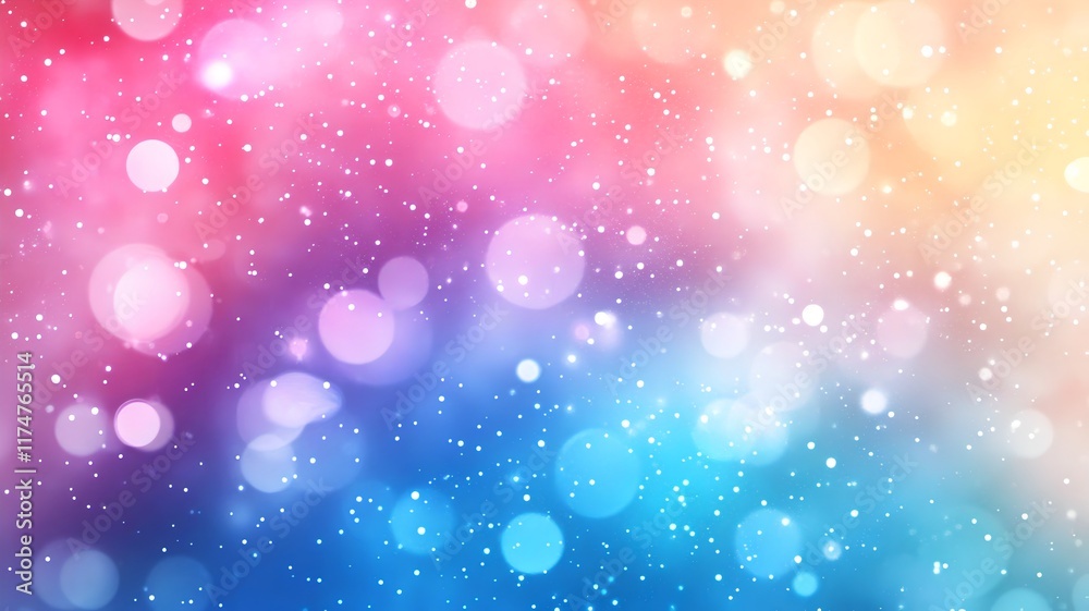 Vibrant colorful bokeh lights glitter and shimmer in a dreamy ethereal background creating a captivating and mesmerizing atmosphere perfect for fantasy themes Vibrant colorful bokeh lights glitter and shimmer in a dreamy ethereal background creating a captivating and mesmerizing atmosphere perfect for fantasy themes