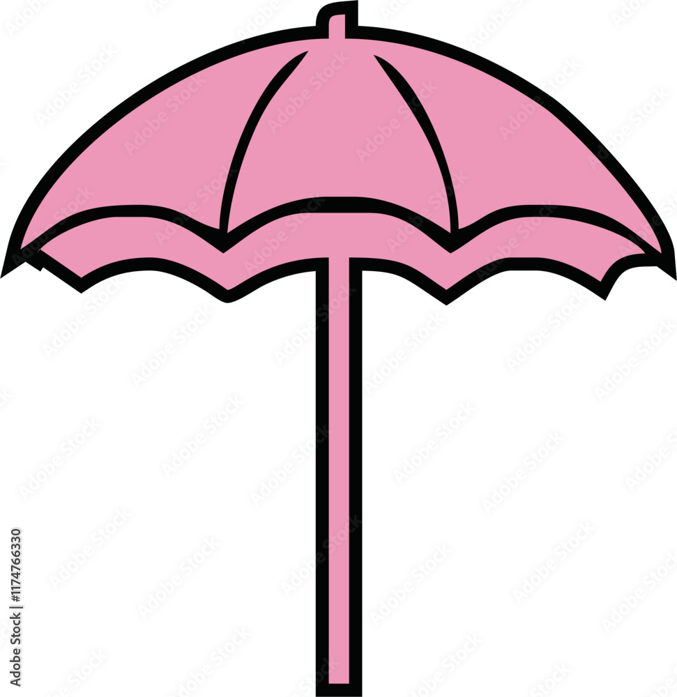 Umbrella isolated on white background icon Umbrella isolated on white background icon