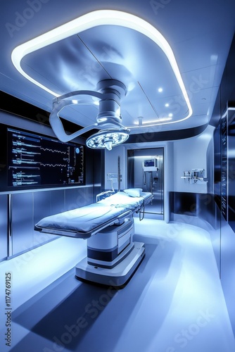 A forward-thinking and futuristic take on medical technology, featuring advanced designs for modern healthcare photo