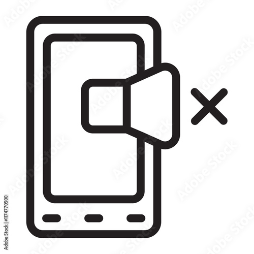 mute line icon