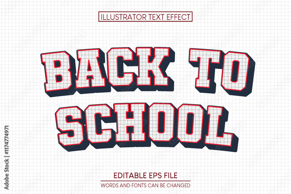 back to school Text Effect. editable text effect