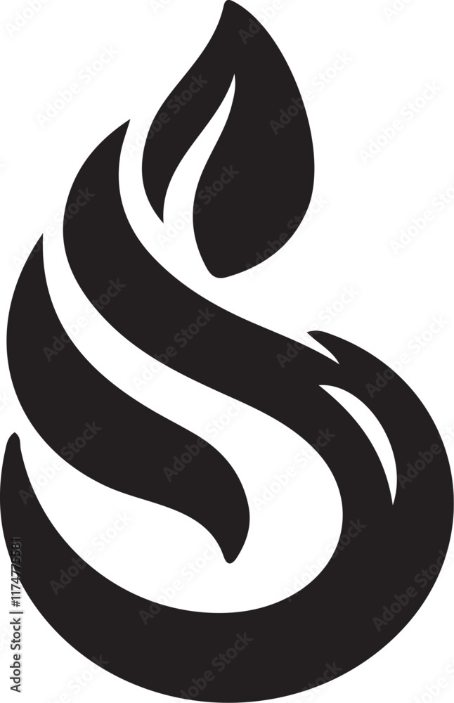 Modern abstract symbol logo icon design as a silhouette depiction of a mascot emblem of a large growing company Modern abstract symbol logo icon design as a silhouette depiction of a mascot emblem of a large growing company