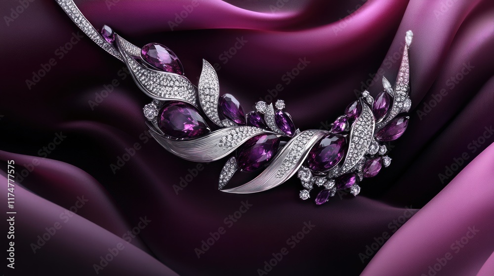 Fototapeta premium rings on silk