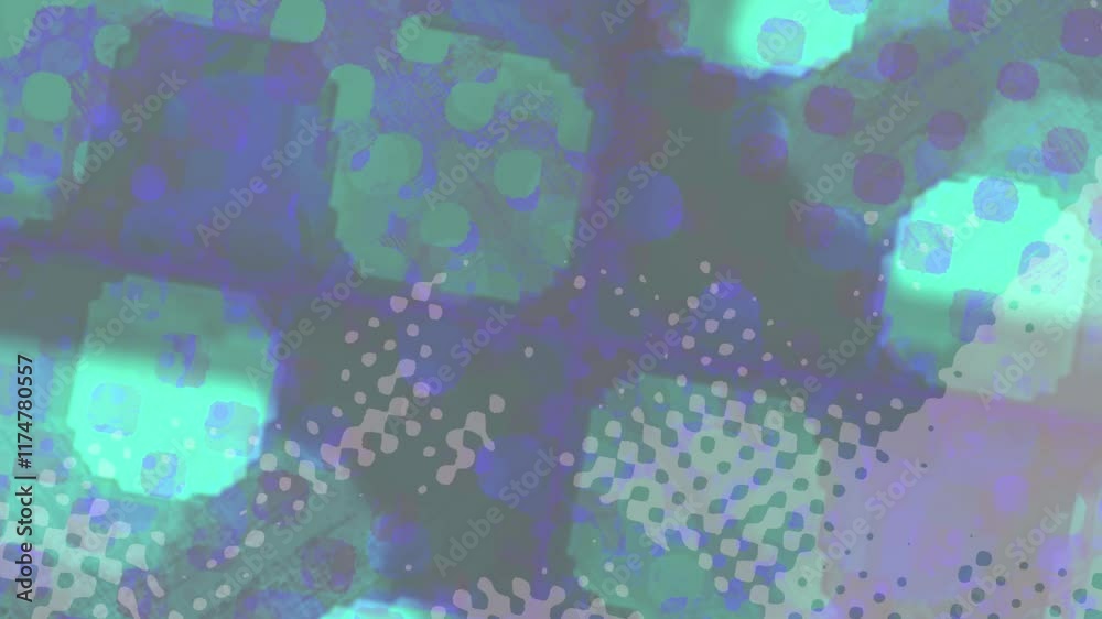 An abstract halftone grunge texture motion graphic background design.