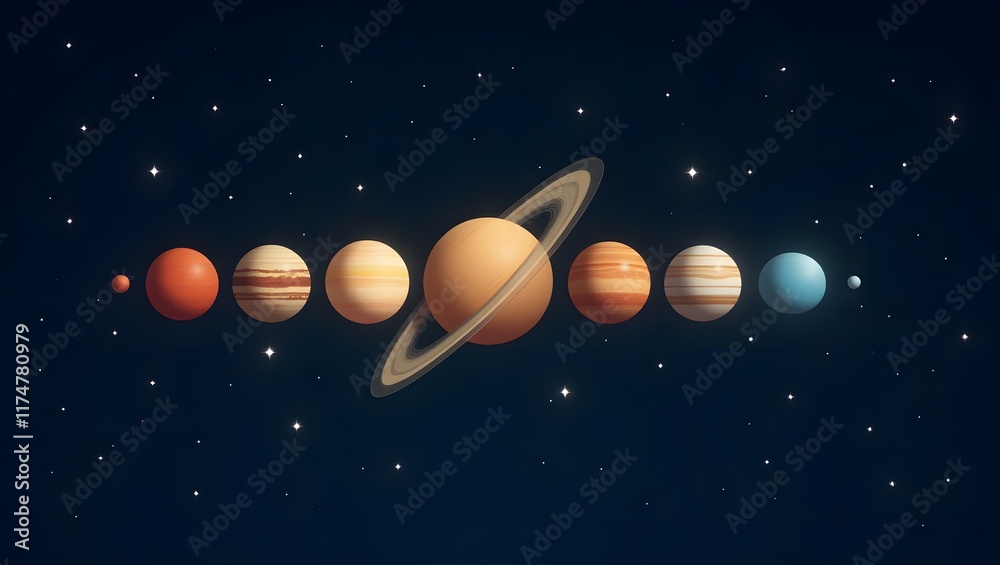 custom made wallpaper toronto digitalPlanetary Parade with Aligned Solar System Planets