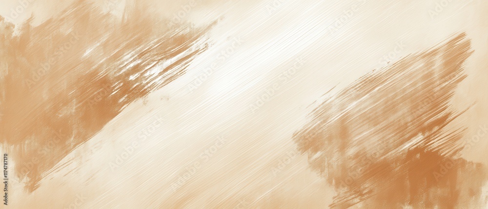 Obraz premium Abstract Warm Tones with Brush Strokes on Light Beige Background