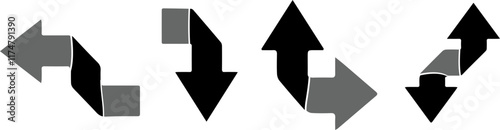 arrow icon isolated on white background