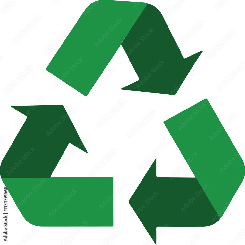 recycle icon isolated on white background recycle icon isolated on white background