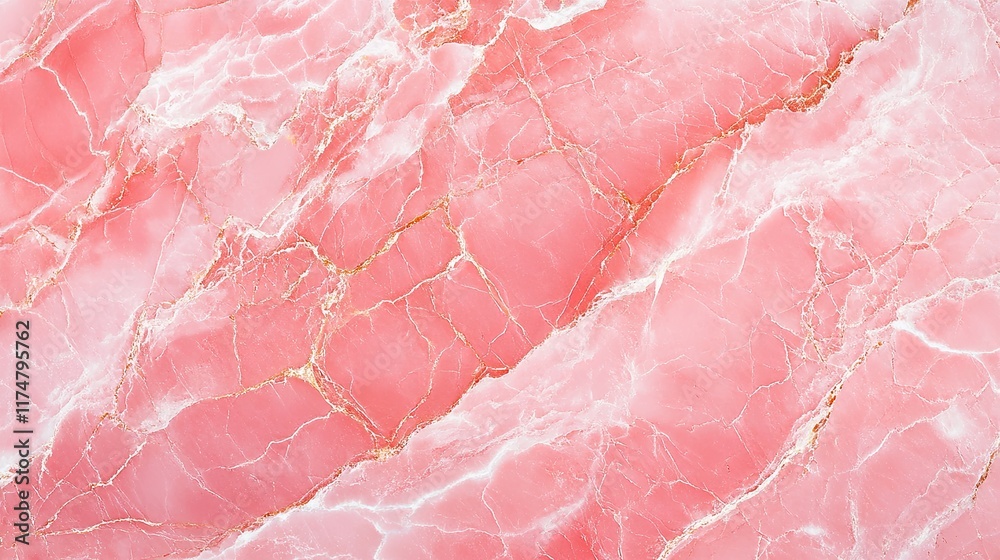 Pink Marble Texture With White And Gold Veins Pink Marble Texture With White And Gold Veins