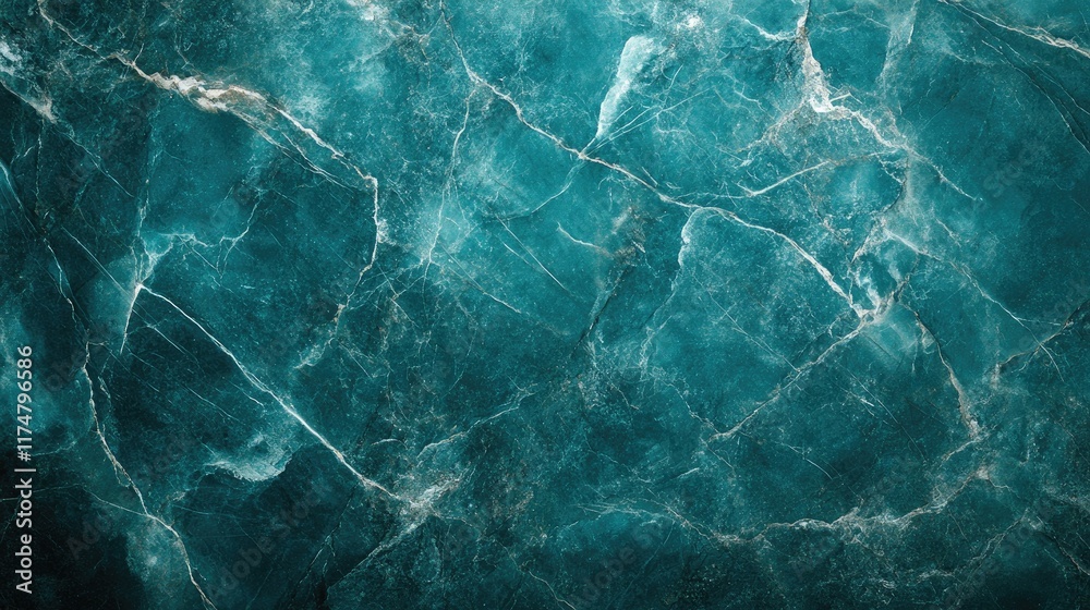 Teal Marble Texture With White Veins Teal Marble Texture With White Veins