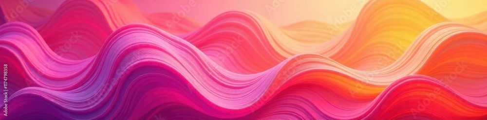 Fototapeta premium Swirling, blended texture with pink, yellow, orange, violet, and purple tones , backdrop, abstract design