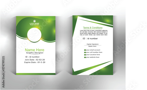 Corporate official identity card design