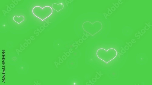 Green screen love effect overlay