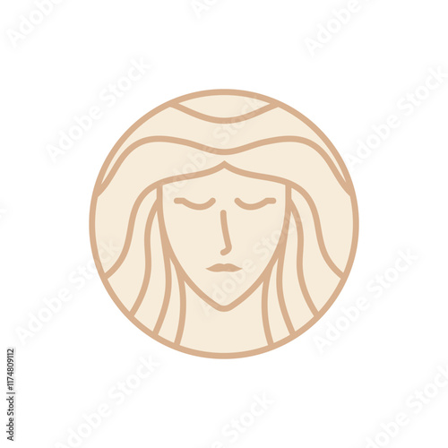  beauty women face logo icon