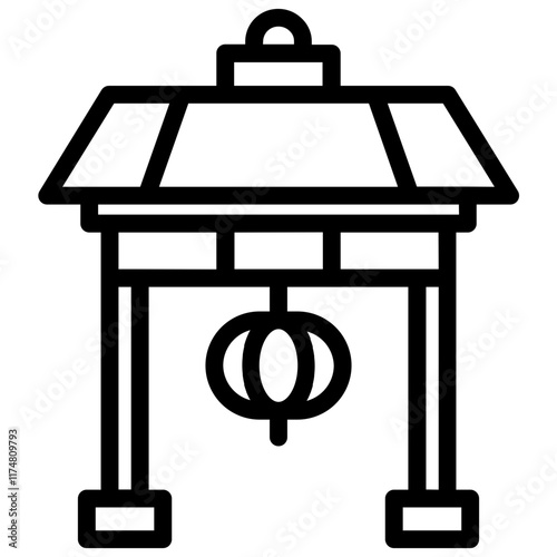 Chinese Gate Icon