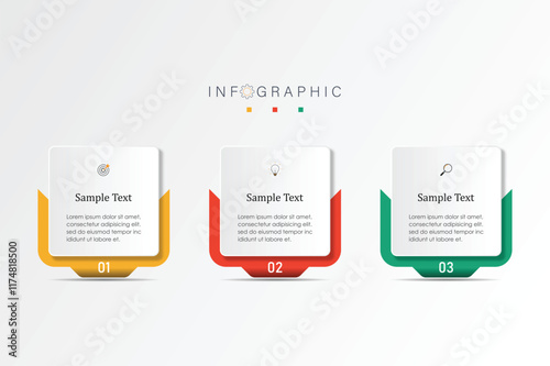 modern text box template, banner Infographics