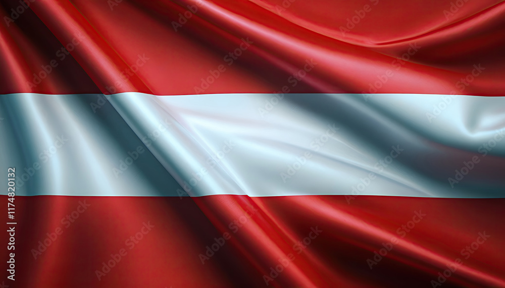 Austrian flag for national Day or Independence Day of Austria