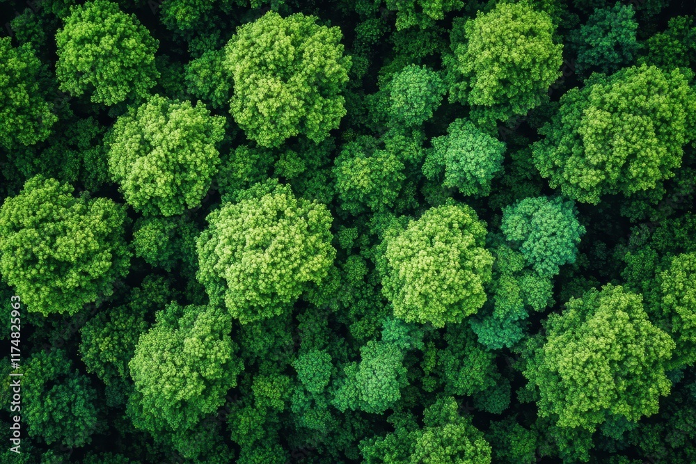 Lush forest canopy viewed from above showcasing vibrant green foliage in a serene natural setting Lush forest canopy viewed from above showcasing vibrant green foliage in a serene natural setting