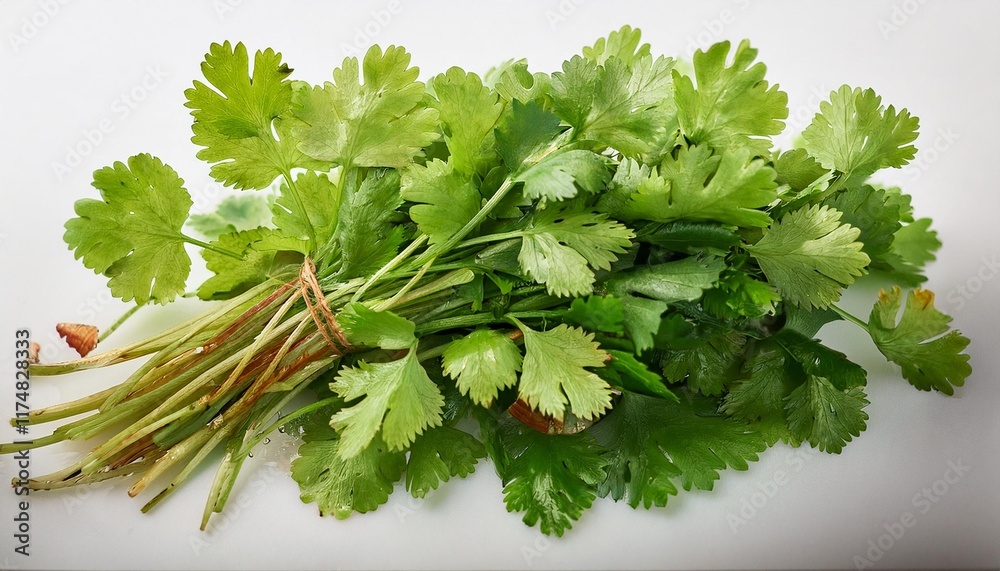 bunch of parsley isolated on white bunch of parsley isolated on white