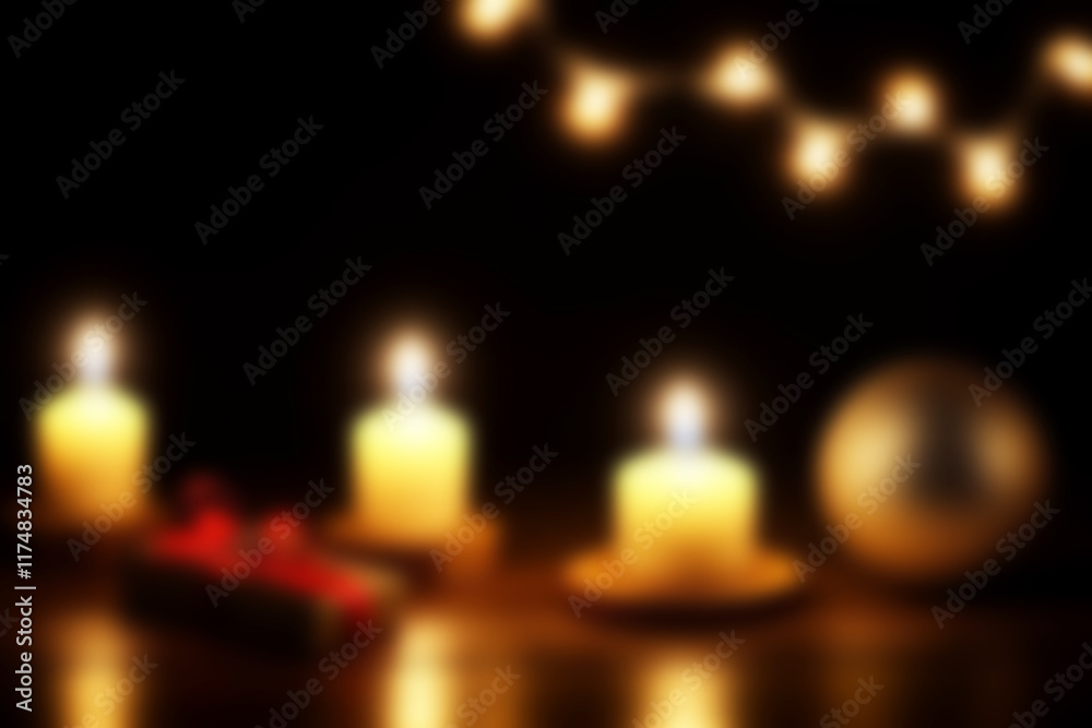 Abstract Blurred Christmas Scene For The Background Abstract Blurred Christmas Scene For The Background