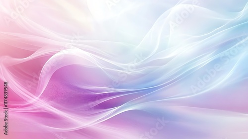 Wallpaper Mural Abstract Pastel Waves Flowing Gently Across a Soft Background Torontodigital.ca
