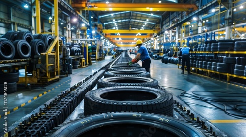 Dynamic Tire Manufacturing: Precision, Efficiency in Modern Factory