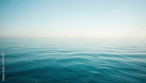 Wallpaper Mural Calm Ocean Water Under a Pale Sky Torontodigital.ca