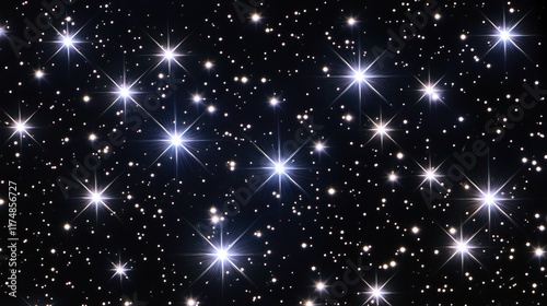 Sparkling Stars Adorn The Vast Night Sky