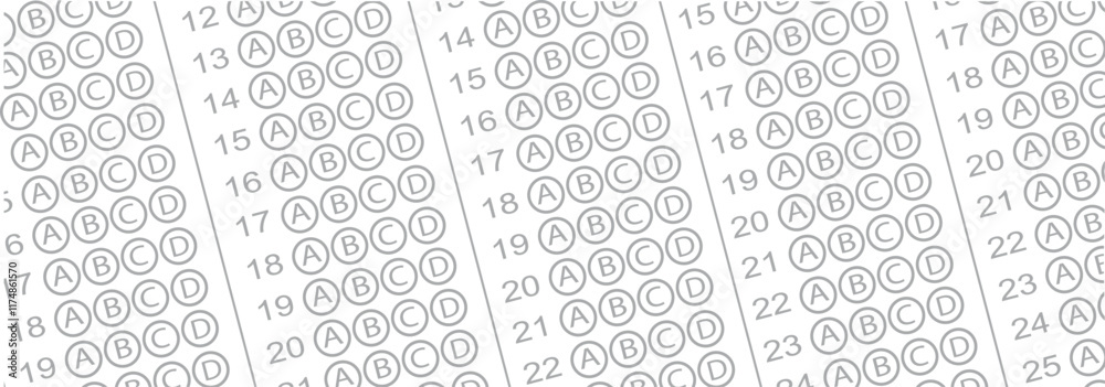 Obraz premium multiple choice answer paper. 