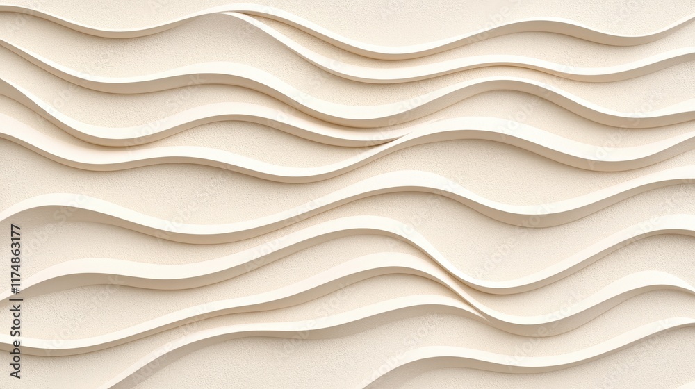 Abstract Wavy Textured Background in Soft Cream Tones for Design Abstract Wavy Textured Background in Soft Cream Tones for Design
