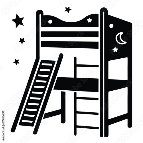 bunk bed vector file