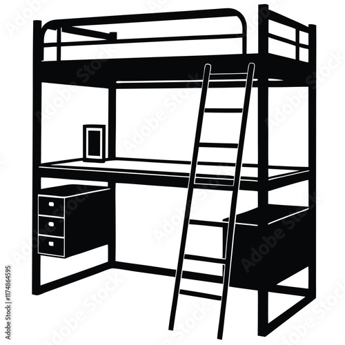 bunk bed vector file