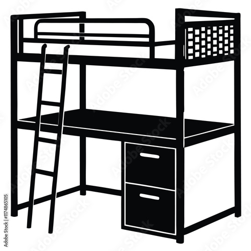 bunk bed vector file